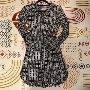 Black and white Loft dress